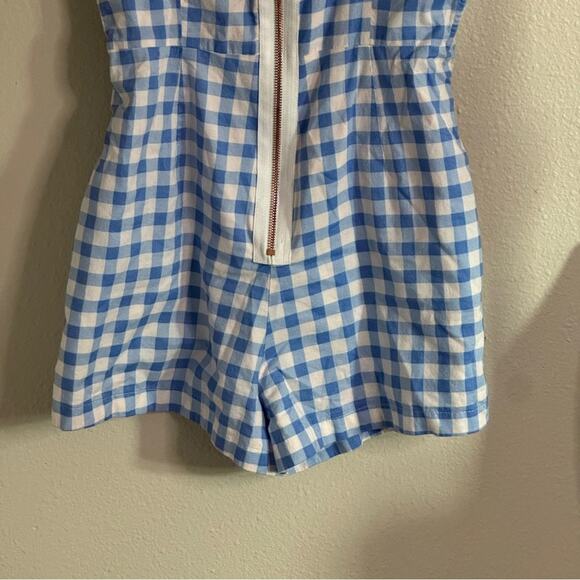 For Love and Lemons Dixie Gingham Bow Romper S - Picture 7 of 11